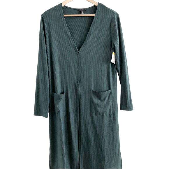 NWT Halogen Cardigan Sweater Green Petite Small - Picture 1 of 6